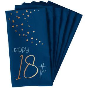 tovaglioli 18 anni elegant true blue compleanno uomo